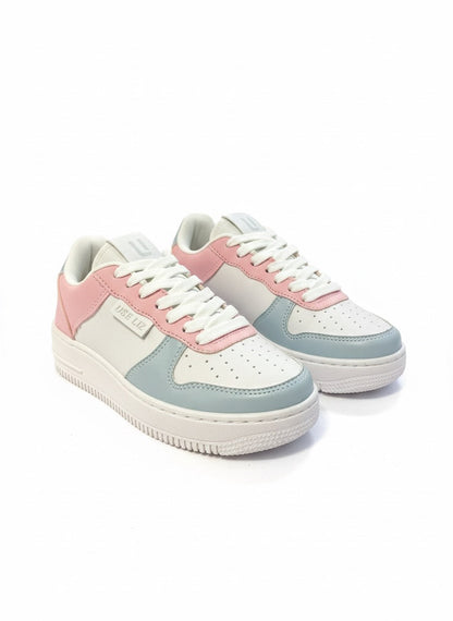 Tênis Casual Feminino UseLiz Lançamento AF Branco/Rosa