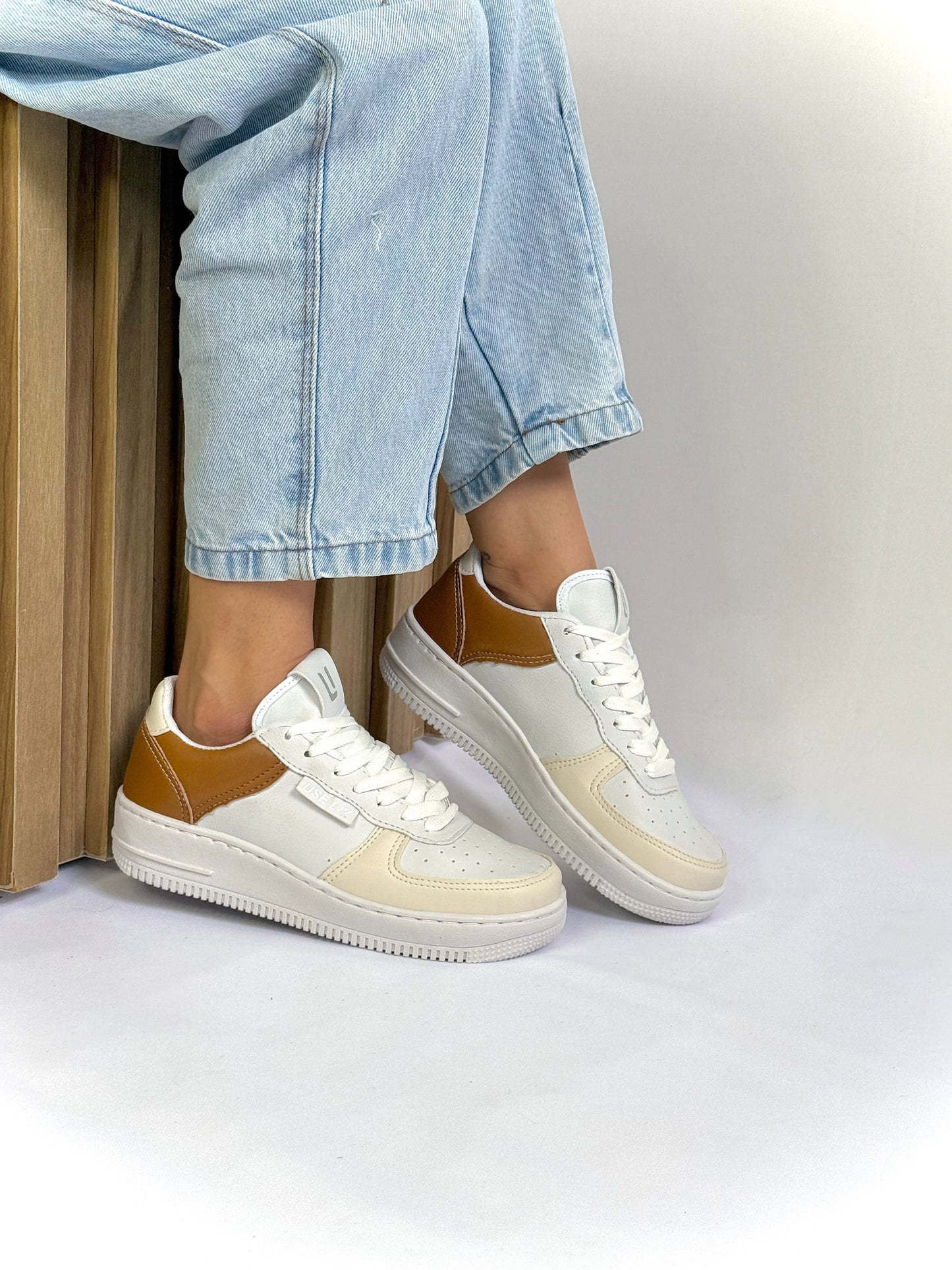 Tênis Casual Feminino UseLiz Lançamento AF Branco