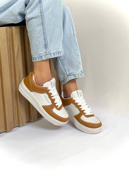 Tênis Casual Feminino UseLiz Lançamento AF Branco/Rosa