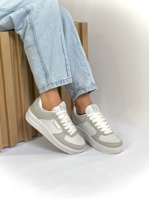 Tênis Casual Feminino UseLiz Lançamento AF Branco/Cinza