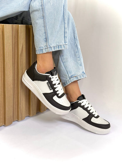 Tênis Casual Feminino UseLiz Lançamento AF Branco/Caramelo