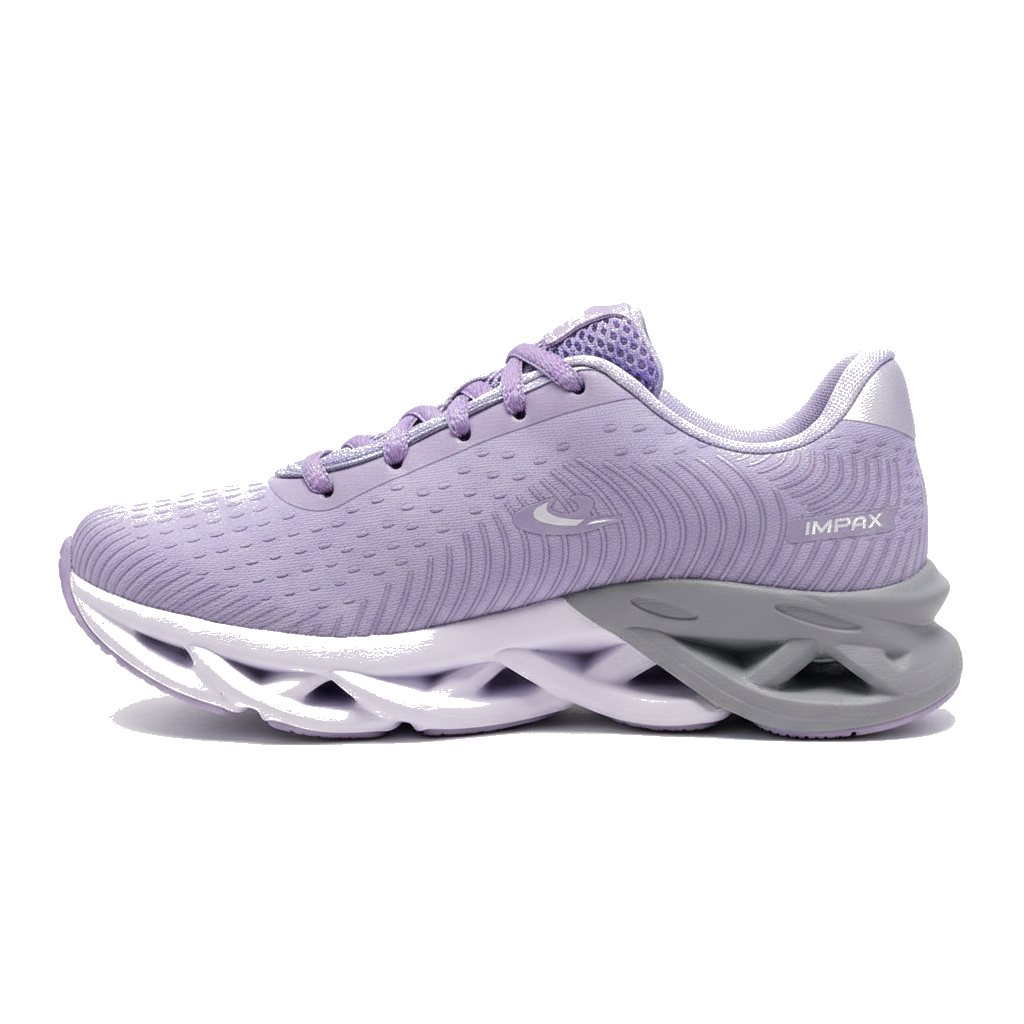 Tênis Feminino Impax Super Leve e Confortável | Ideal para Academia, Corrida e Dia a Dia Lilás