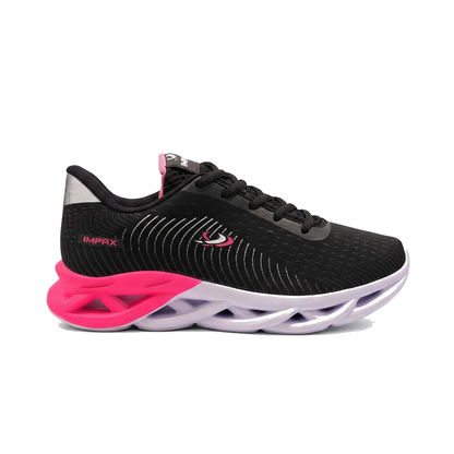 Tênis Feminino Impax Super Leve e Confortável | Ideal para Academia, Corrida e Dia a Dia Cinza Claro