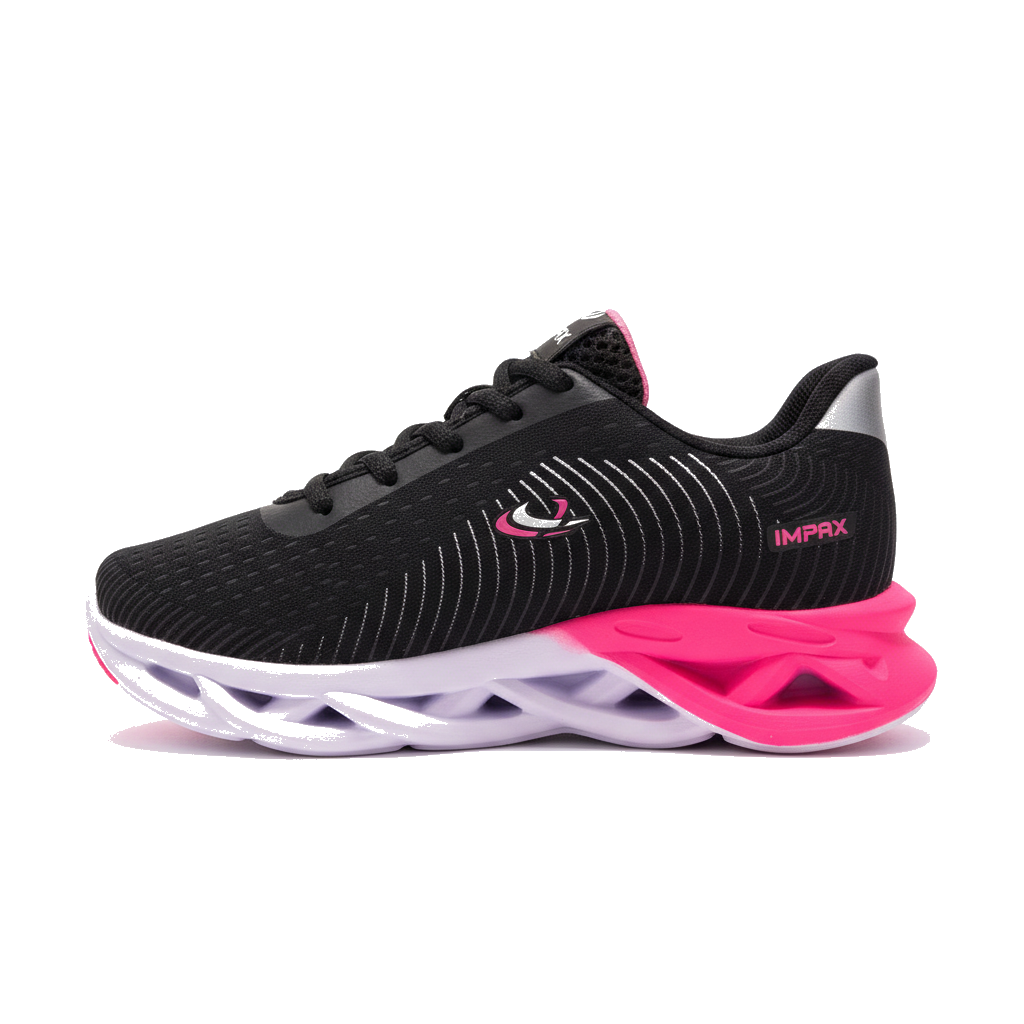 Tênis Feminino Impax Super Leve e Confortável | Ideal para Academia, Corrida e Dia a Dia Lilás