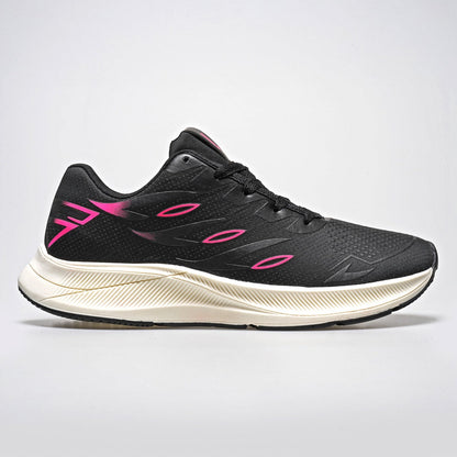 Tênis Feminino Running Pro – Ultra Conforto & Performance Preto/Branco