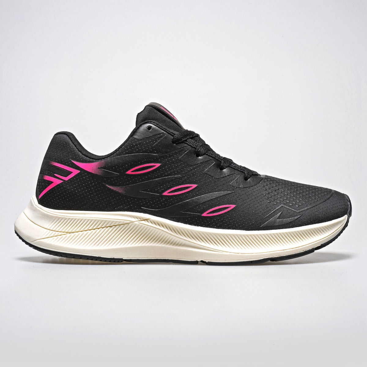 Tênis Feminino Running Pro – Ultra Conforto & Performance Preto/Rosa