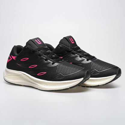Tênis Feminino Running Pro – Ultra Conforto & Performance Preto/Verde