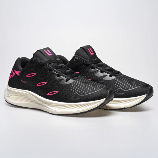 Tênis Feminino Running Pro – Ultra Conforto & Performance Preto/Rosa