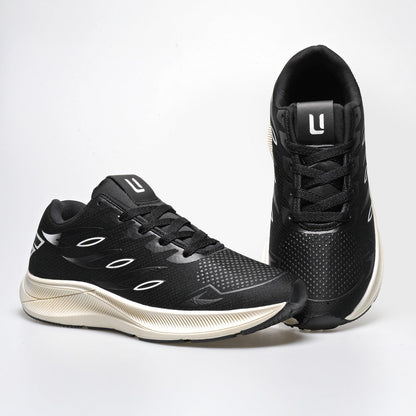 Tênis Feminino Running Pro – Ultra Conforto & Performance Preto/Branco