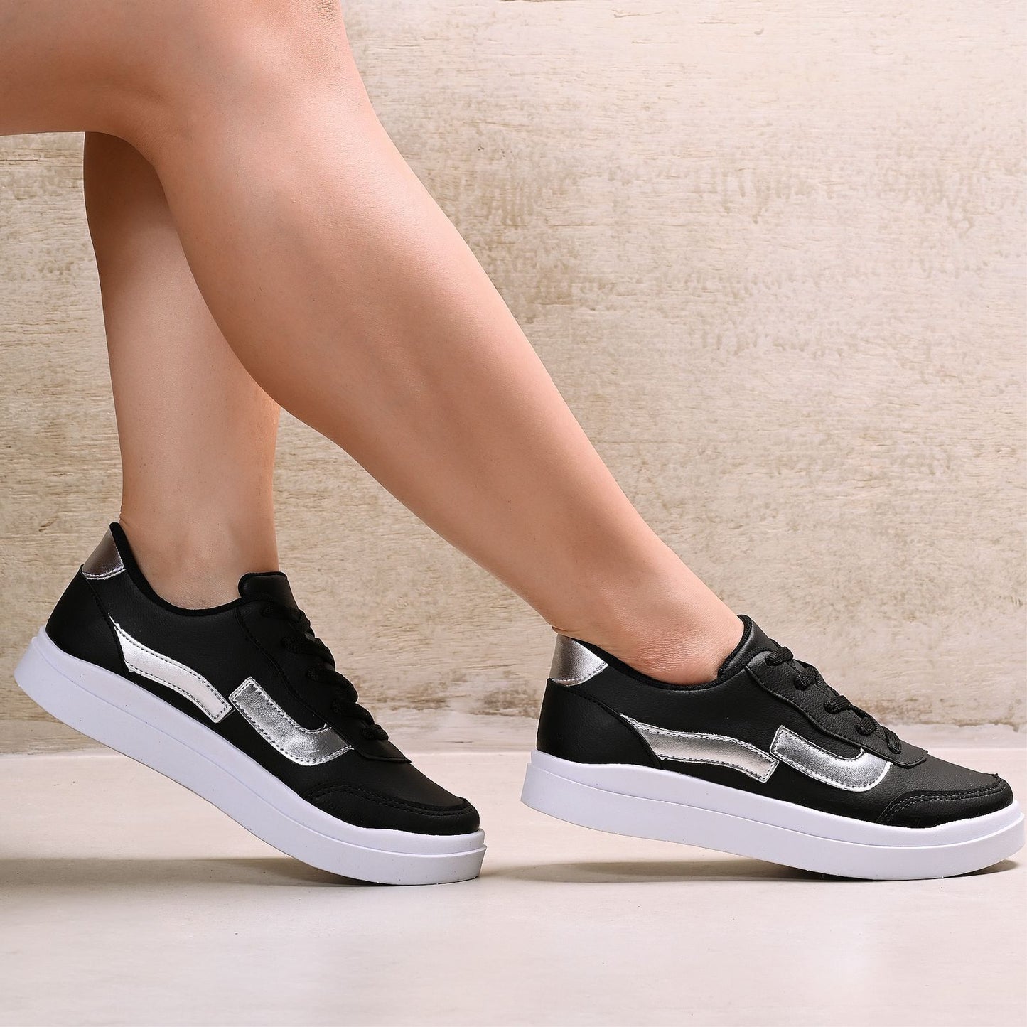 Tênis Casual Feminino Dayli – Conforto & Estilo para o Dia a Dia Branco/Rosa
