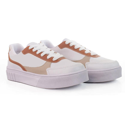 Tênis Feminino Casual confortável Lançamento - Branco/Branco