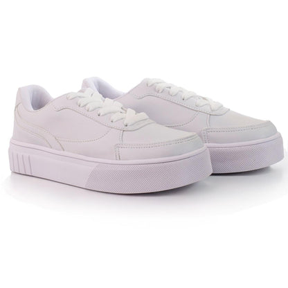 Tênis Feminino Casual confortável Lançamento - Branco/Rosa